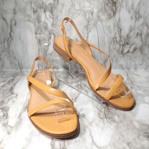Madewell Ankle-Strap Sandals Beige/Tan Size 9 1/2 Open‎ Toe Casual